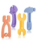 Tiny Tycoonz Silicone Giraffe Shape Teether - Pink