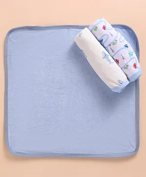 Pink Rabbit Terry Knit Hooded Towel With Bear Patch L 84 x B 82 cm -