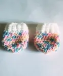 Doodle Poodle 100% Cotton Floral Printed Booties Pack of 2 - Pink...