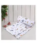 Kicks & Crawl Quilted Muslin Blanket Unicorns & Dreams...