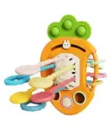 Chicco Easy Grasp Rings Rattle Teether - Multicolour