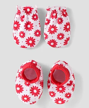 Little Peas Woollen Crochet Designed Colour Block Mittens - Yellow & Grey