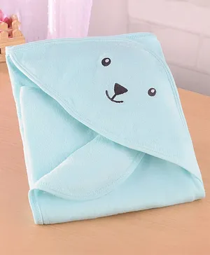 Pink Rabbit Interlock Knit Hooded Wrapper with Dino Print L 81 x B