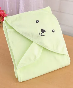 Pink Rabbit Interlock Knit Hooded Wrapper with Car Print L 76 x B