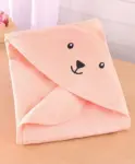Babyhug Terry Woven Hooded Towel with Froggy Design 76.2x76.2 cm -