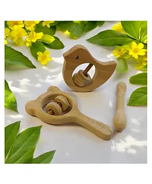 Kritiu  Baby Silicone Giraffe & Fruit Teether Combo...