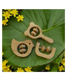 Baby Moo Winking Cow Teething Mitten - Pink White