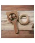 OpaToys Natural Wooden Combo Neem Teethers Set Pack of...