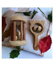 Syga Baby Teether Holder Belt Pack Of 2 - Blue & Green