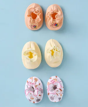 OHMS Interlock Knit Mittens & Booties With Kitty Print Pack of...