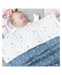 Moms Home Organic Cotton Baby AC Quilt - Blue Car -...