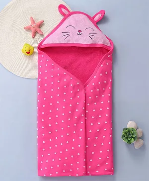 Simply Terry Knit Hooded Towels & Wrapper with Animal Embroidery L