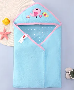 Pine Kids Terry Woven Towel & Wrapper Star Print L 120 x B 60