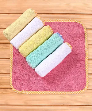 Babyhug Terry Knit Solid Hooded Towel Wrapper L 76 x B 76 cm -