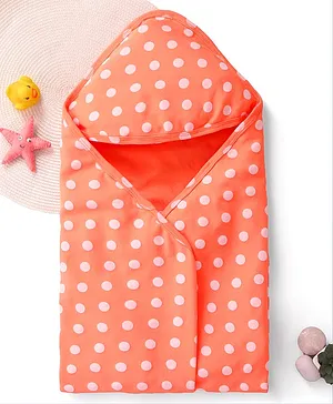 Tinycare Hooded Towel Strawberry Print - Blue