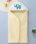 Zikku Polar Bear Designed Hooded Bath Towel - White