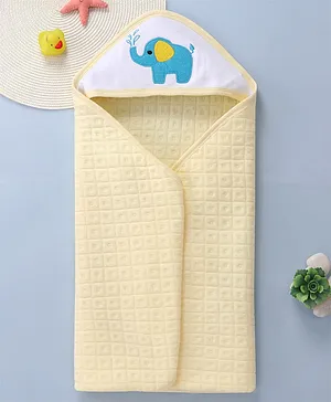 Zikku Polar Bear Designed Hooded Bath Towel - White