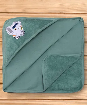 LittleBoo baby  Hooded Towel with Teddy Design 70x70 cm - BabyPink