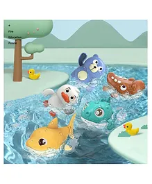 SUPER TOY 3 Pc Swimming Bathtub Toys Windup Animal Toy...