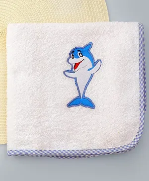 SYGA Baby Towel Avocado Print - White Green