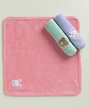 Babyhug Towel Poncho With Hood Penguin Patch - Yellow