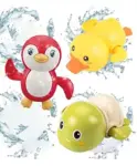 ADKD Swimming Turtle, Penguin & Duck Wind Up Bath Toys...