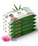 Tulips Sensitive Baby Wet Wipes With Lid Pack of 4 -...