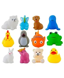 FUNVERSE Baby Bath Toy Set of 12 Pcs Chu Chu Colorful...
