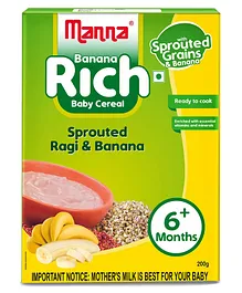 First Weaning Sprouted Organic Ragi Malt Enriched with