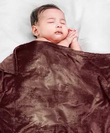 Abracadabra Plush Chamois Baby Blanket - Turquoise