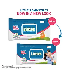 Little's Soft Cleansing Baby Wipes with Lid Pack - 80...
