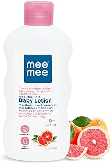 Mee Mee Moisturizing Baby Lotion 400ml for Face & Body | Chamomile & Grapefruit Extracts | For All Skin Types, For Newborns/Kids | For 24Hrs Moisturization | Hypoallergenic, Balanced pH