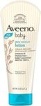 Aveeno Baby Daily Moisture Lotion (227g) | 24 Hour Moisturization | Suitable for newborns | Oat flour & glycerin | Fragrance-free, paraben-free, Hypoallergenic | Nourishes, soothes & protects baby's sensitive skin