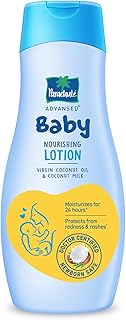 Parachute Advansed Baby Lotion for New Born Babies | Doctor Certified | Virgin Coconut Oil & Coconut Milk | Ph 5.5 | 24 Hour Moisturization | 410ml