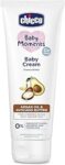 Chicco Baby Moments Baby Cream for Babies with Argan Oil & Avocado Butter, 100g| Natural Ingredients for Hydrated Skin | Dermatologically Tested | Phenoxyethanol, Parabens & Lauryl sulphates free