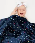 THE LITTLE LOOKERS Zipper Baby Blanket - Soft and...