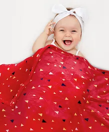 Babyhug Premium 3 Layered Baby Muslin Blanket Rocket...