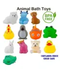 YAMAMA Baby Bath Toys Animal Shaped Squeeze Bath Toys...