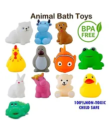 YAMAMA Baby Bath Toys Animal Shaped Squeeze Bath Toys...