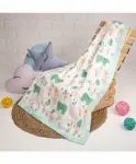 Babyhug Coral All Seasons Blanket - Aqua Blue