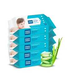 Mee Mee Caring Baby Wet Wipes with Aloe Vera Pack of 5...
