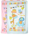 Babyhug Cotton Woven Towel With Elephant Embroidery L 101 x B 47