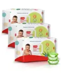 LuvLap Baby Wipes with Jojoba Oil, Paraben-Free,...