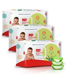 LuvLap Baby Wipes with Jojoba Oil, Paraben-Free,...