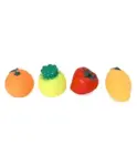 Itoys Squeezeable Fruit Bath Toys Set of 4 -...