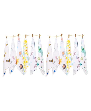 Pine Kids Cotton Bath Towel Beach Print - Multicolour