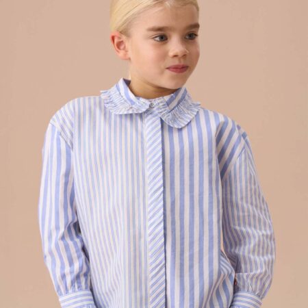 Adele Blue Mix Stripe Shirt