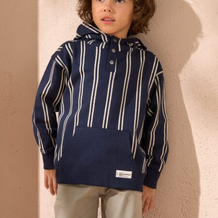 Jackson Navy Smart Stripe Hoody