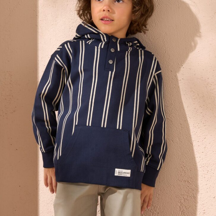 Jackson Navy Smart Stripe Hoody