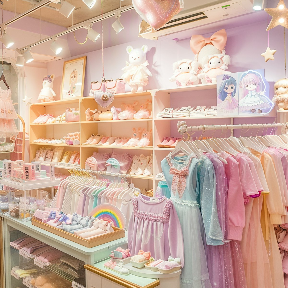 Childrens Retail Store with Pastel Colors